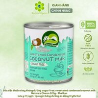 Sữa đặc dừa sugar free sweetened condensed coconut milk Nature's Charm 320g dành cho người ăn kiêng