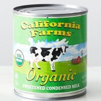 Sữa đặc hữu cơ có đường 397G @Hàng-Mỹ CALIFORNIA-FARMS SANTINI Organic-Sweetend-Condensed-Milk-Full-Cream-USDA-14oz