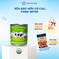 Sữa đặc hữu cơ nguyên kem có đường California Farm 397gr