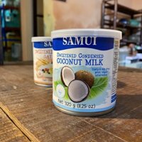 SỮA ĐẶC THUẦN CHAY SAMUI 320G CÓ ĐƯỜNG- SWEETEN CONDENSED COCONUT MILK SÁNH - THƠM- THANH - NGẬY -BÉO- THUẦN NÔNG