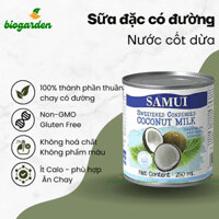 Sữa đặc thuần chay từ dừa có đường SAMUI 320gr Condensed Milk - Ăn Chay - Ăn thực dưỡng - Bio Garden