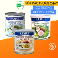Sữa đặc thuần chay từ dừa có đường và không đường - yến mạch SAMUI 320gr Condensed Milk - Organic Stores