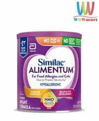 Sữa dành cho trẻ có hệ tiêu hóa kém dị ứng với đạm sữa bò Similac Alimentum 343g