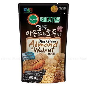 Sữa đậu đen hạnh nhân và óc chó VEGEMIL 190ML