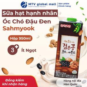 Sữa đậu đen óc chó hạnh nhân Sahmyook hộp 950ml