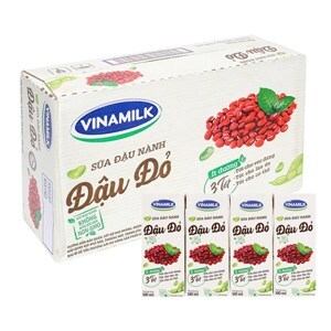 Sữa đậu nành đậu đỏ Vinamilk - Thùng 48 hộp 180ml