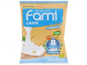 Sữa đậu nành Fami canxi bịch 200ml