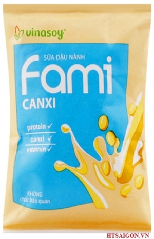 Sữa đậu nành Fami canxi bịch 200ml
