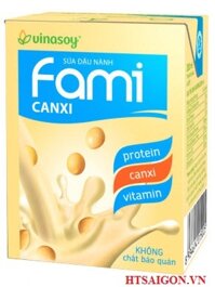 SỮA ĐẬU NÀNH FAMI CANXI HỘP 200ML