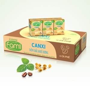 Sữa đậu nành Fami canxi Vinasoy thùng 40 gói x 200ml