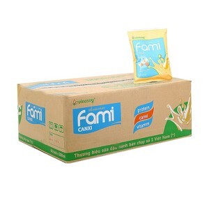 Sữa đậu nành Fami canxi Vinasoy thùng 40 gói x 200ml