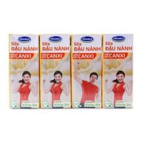 Sữa Đậu Nành Gấp Đôi Canxi Vinamilk Lốc 4 Hộp x 200ml