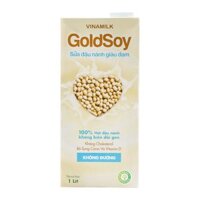 Sữa Đậu Nành Giàu Đạm Không Đường Goldsoy Vinamilk Hộp 1L
