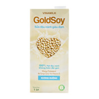 Sữa Đậu Nành Giàu Đạm Không Đường Goldsoy Vinamilk Hộp 1L