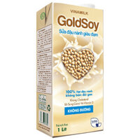 SỮA ĐẬU NÀNH GOLDSOY GIÀU ĐẠM KHÔNG ĐƯỜNG -Thể Tích Hộp 1L      - 6 HỘP