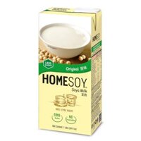 Sữa Đậu Nành Ít Đường, Original Soya Milk, Less Sugar, 34 fl oz (1L) - HOMESOY