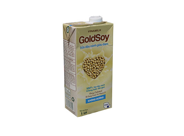 Sữa đậu nành không đường Vinamilk Goldsoy - 1 lít