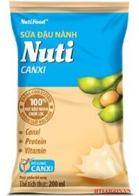 SỮA ĐẬU NÀNH NUTI CANXI BỊCH 220ML