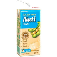 SỮA ĐẬU NÀNH NUTI CANXI HỘP 180ML