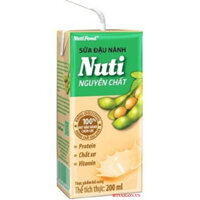 SỮA ĐẬU NÀNH NUTI NGUYÊN CHẤT HỘP 180ML