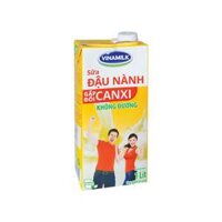 Sữa đậu nành Vinamilk canxi không đường, hộp 1 lít