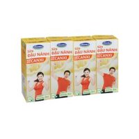 Sữa đậu nành Vinamilk canxi, lốc 4 hộp, 200ml/hộp