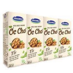 Sữa đậu nành Vinamilk hạt óc chó - Lốc 4 hộp 180ml