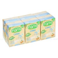 Sữa Đậu Nành Vinasoy Fami Canxi Ít Đường Lốc 6 Hộp 200ML