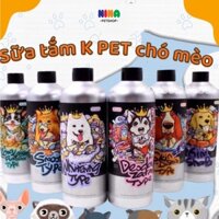 Sữa dầu tắm cho chó cun thú cưng  KPET 500ml khử mùi mượt lông da Nina pet shop