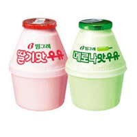 Sữa dâu tây / dưa Binggrae Hàn Quốc, 240ml, 8ea
