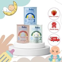 SỮA DÊ BABY STEPS  số 1,2,3- GIẢI PHÁP CHO BÉ TIÊU HOÁ KÉM, CHẬM TĂNG CÂN