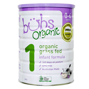 Sữa dê Bubs Số 1 Organic - 800g