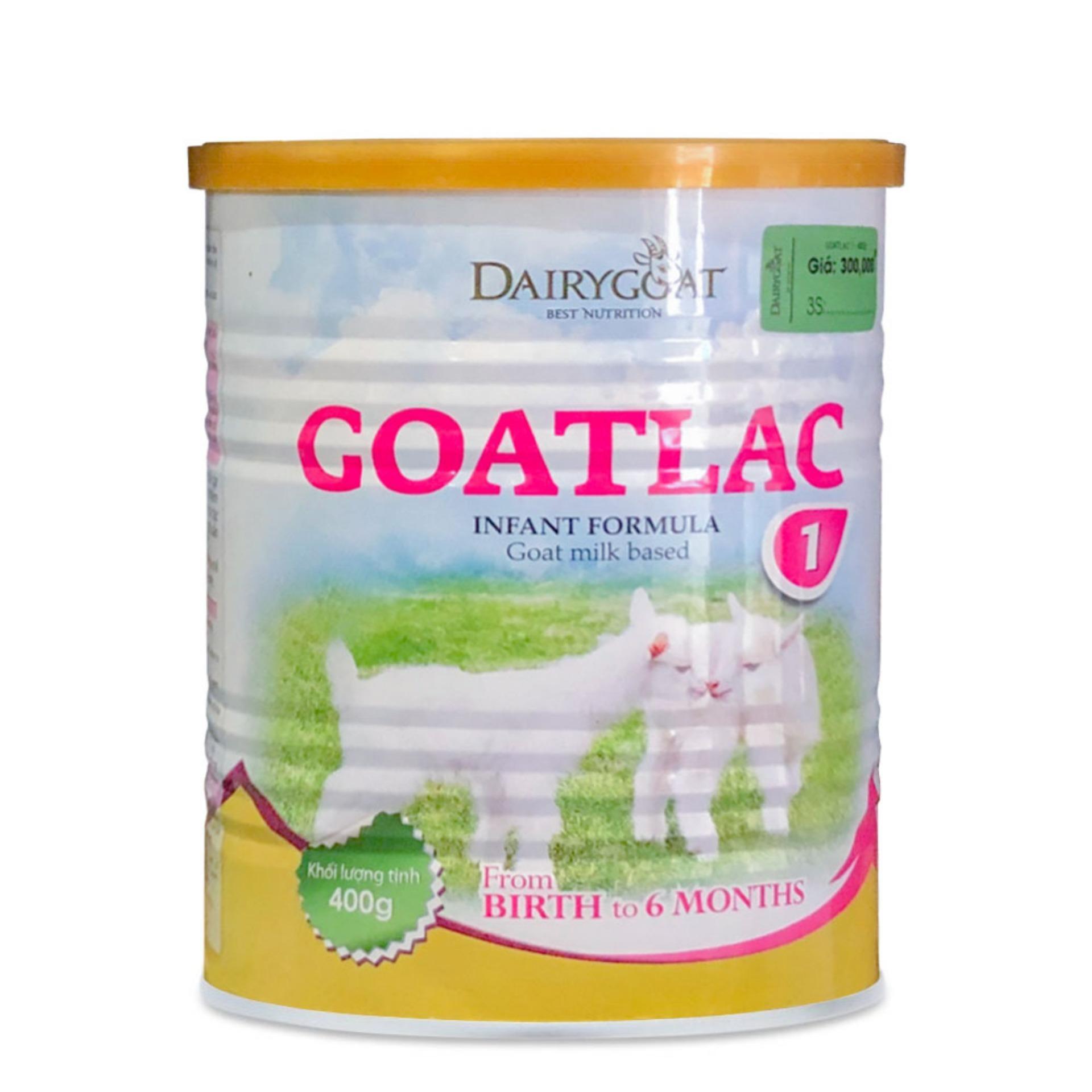 Sữa dê Goatlac 1 - hộp 400g (dành cho trẻ từ 0-6 tháng tuổi)