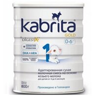 Sữa dê Kabrita 1 Nga cho trẻ từ 0 đến 6 tháng tuổi hộp 800g