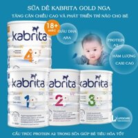 Sữa dê kabrita 4 Nga giàu DHA, ARA, caxi, protein A2 bé tiêu hóa tốt, tăng cao, phát triển trí não cho bé 800g