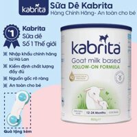 Sữa Dê Kabrita Chính Hãng cho bé Số 1, 2, 3 loại Lon 400g, 800g - Tặng kèm khóa tủ an toàn cho bé - Số 2 12-24Tháng 800G