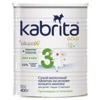 Sữa dê Kabrita Nga số 3 dạng lon 400gr dành cho bé trên 1 tuổi