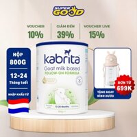 Sữa dê Kabrita số 2 cho trẻ từ 12-24 tháng tuổi nhập khẩu Hà Lan - Lon 800g