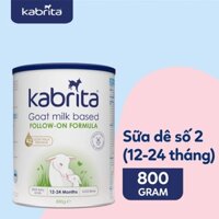 Sữa dê Kabrita số 2 Hà Lan dành cho trẻ từ 12 đến 24 tháng - Lon 800g