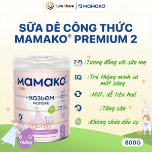 Sữa dê Mamako Số 2 800gr