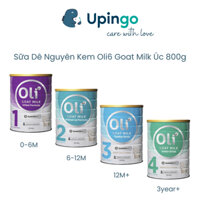 Sữa Dê Nguyên Kem Oli6 Goat Milk 800g nội địa Úc bổ sung Prebiotics và HMO