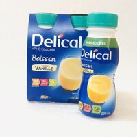 Sữa DELICAL Pháp 200ml, lốc 4 hộp