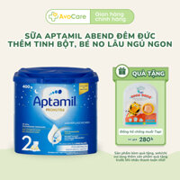 Sữa đêm Aptamil Abend Đức thêm tinh bột, giúp no lâu ngủ ngon cho bé từ 6m+ hộp 400gr