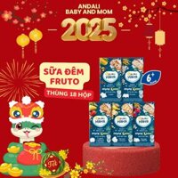 Sữa đêm fruto Nga thùng 18 hộp cho bé pha sẵn cho bé từ 6 tháng giúp bé tăng cân, ngủ sâu, ngon giấc
