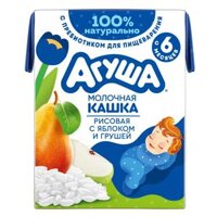 Sữa Đêm Gạo Sữa Vị Táo Và Lê Agusha 200ml