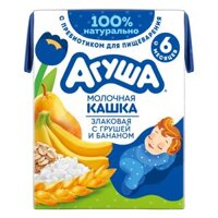 Sữa Đêm Ngũ Cốc Vị Lê Và Chuối Agusha 200ml