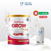 Sữa Dinh Dưỡng Cho Trẻ Suy Dinh Dưỡng, Thấp Còi Nutri smart GROW PLUS 400g- [Tặng 1 Hộp Sữa Pha Sẵn]