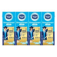 Sữa Dinh Dưỡng Dutch Lady OmegaSmart Ít Đường 180ml (lốc 4 hộp)