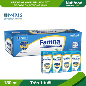 Sữa dinh dưỡng pha sẵn Famna - 180ml (thùng 48 hộp)