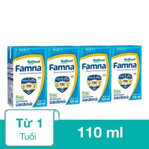 Sữa dinh dưỡng pha sẵn Famna 110ml lốc 4
